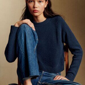 Jason Jumper 100% Yak Wool Navy Size XS NWOT